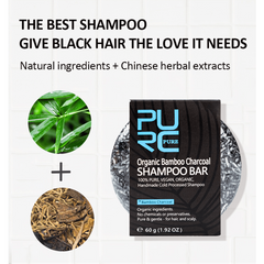 Detox Charcoal Shampoo Soap Bar for Gray Hair