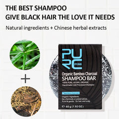 Gray Hair Dye Shampoo Charcoal Clean Soap Bar