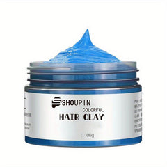 Halloween Hair Wax Temporary Hair Dye Cream DIY Disposable Hair Styling Clay