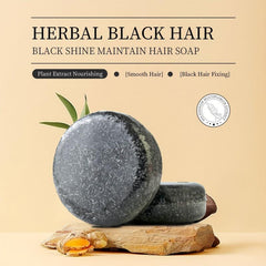 Bamboo Charcoal Shampoo Bar for Deep Cleansing Hair and Repairing Damage