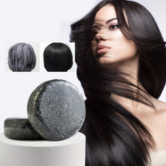 Bamboo Charcoal Shampoo Bar for Deep Cleansing Hair and Repairing Damage