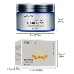 Temporary Hair Dye Wax Cream for Instant Hairstyle - Y2K Halloween Christmas Mud