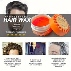 Men's Long Lasting Fragrant Hair Wax, Moisturizing & Easy to Clean
