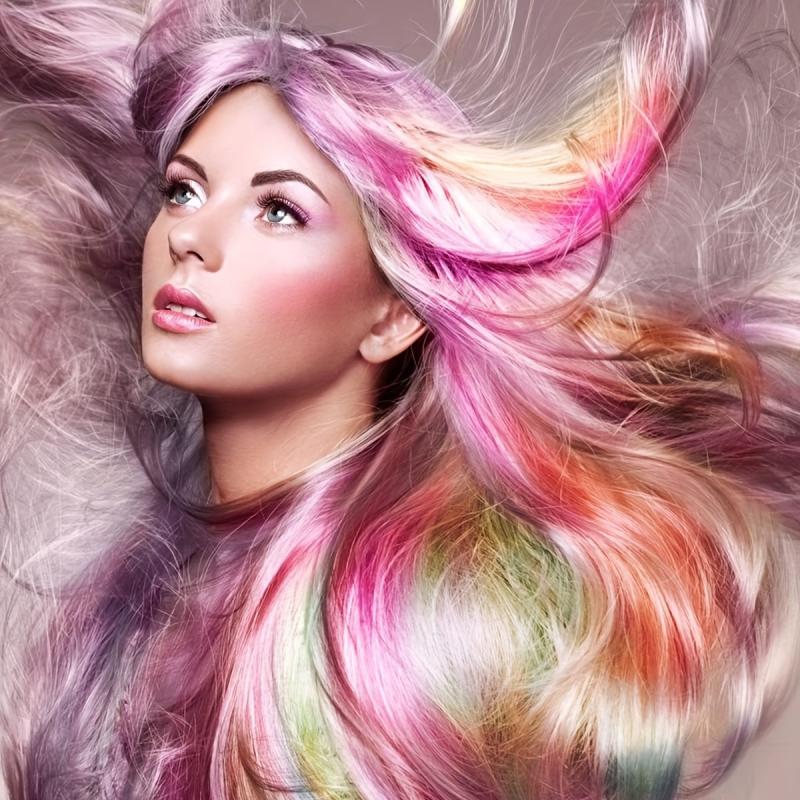 Hair Chalk Comb Makeup Kit - Washable Hair Dye - Kids Ages 6-11