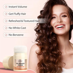 Dry Hair Shampoo Powder Refreshing Moisturizing Fluffy Hair Travel Size