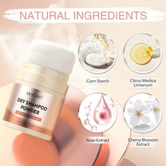 Dry Hair Shampoo Powder Refreshing Moisturizing Fluffy Hair Travel Size