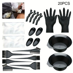 20pcs Hair Dyeing Kit Professional Hair Coloring Kit Complete