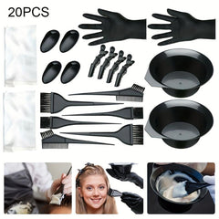 20pcs Hair Dyeing Kit Professional Hair Coloring Kit Complete