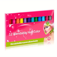 Temporary Highlight Hair Crayons Party Makeup Water Soluble