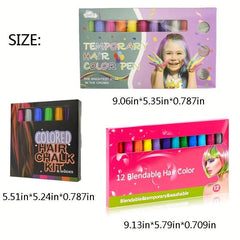 Temporary Highlight Hair Crayons Party Makeup Water Soluble