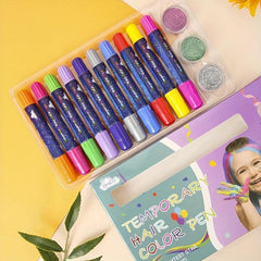 Temporary Highlight Hair Crayons Party Makeup Water Soluble