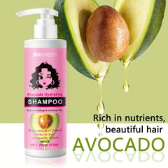250ml Avocado Hydrating Shampoo - Smoothing & Moisturizing Hair
