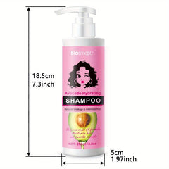 250ml Avocado Hydrating Shampoo - Smoothing & Moisturizing Hair