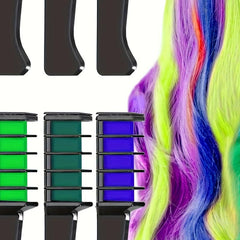 10 Washable Hair Chalk Combs for Birthday Halloween Costume Party Use