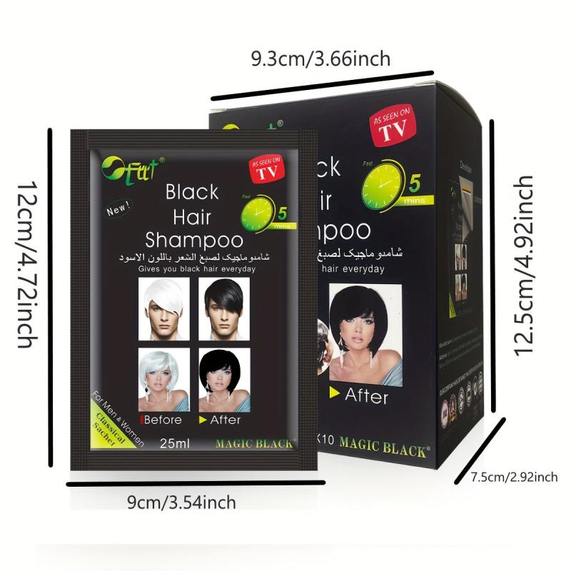 Natural Hair Dye Shampoo Semi Permanent Hair Cream 10pcs