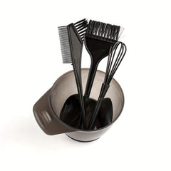 5pcs Hair Dye Tools Kit Bowl Brush Earmuff Set For Salon & Home