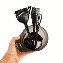 5pcs Hair Dye Tools Kit Bowl Brush Earmuff Set For Salon & Home