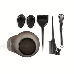 5pcs Hair Dye Tools Kit Bowl Brush Earmuff Set For Salon & Home
