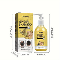 Ginger Hair Shampoo Natural Hair Care Conditioner Fluffy Hair Shampoo
