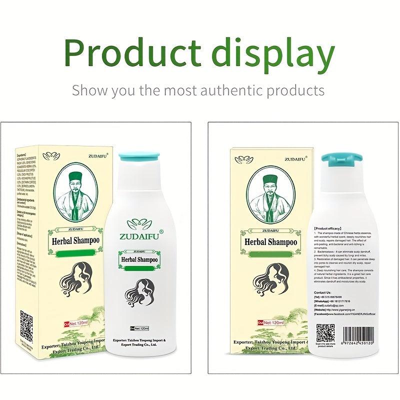 Herbal Shampoo Control Fluffy Refreshing Soft Smoothens Dry Frizzy Hair