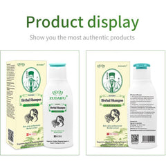 Herbal Shampoo Control Fluffy Refreshing Soft Smoothens Dry Frizzy Hair