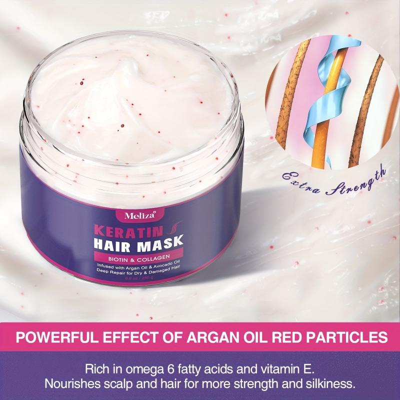 Keratin Biotin Collagen Hair Mask Deep Conditioning for Dry & Damaged Hair