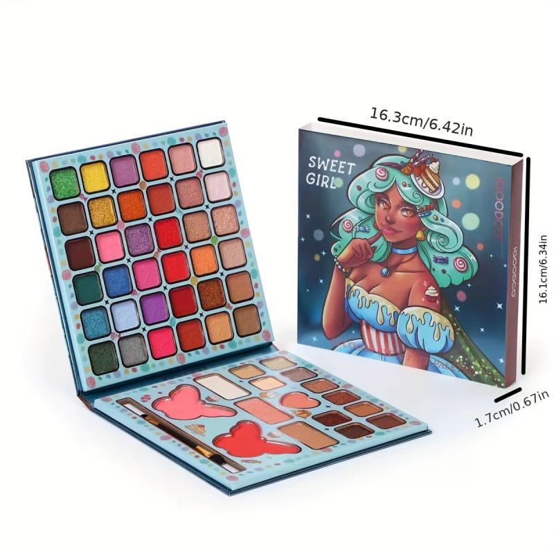 Multicolor Eyeshadow Palette High Gloss Matte Blush Makeup Powder