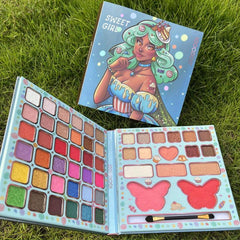 Multicolor Eyeshadow Palette High Gloss Matte Blush Makeup Powder