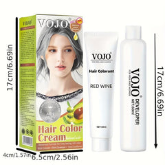 Natural Plant Hair Dye Cream 60ml Easy to Use