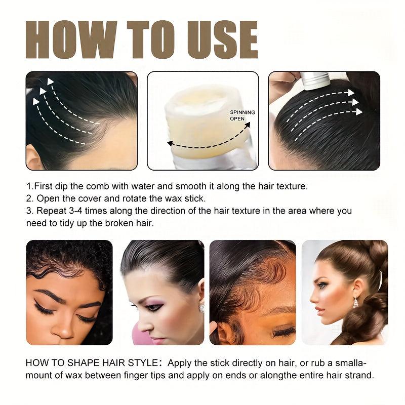 75g Keratin Hair Wax Stick Flyaway & Frizz Tamer For Smooth Hair