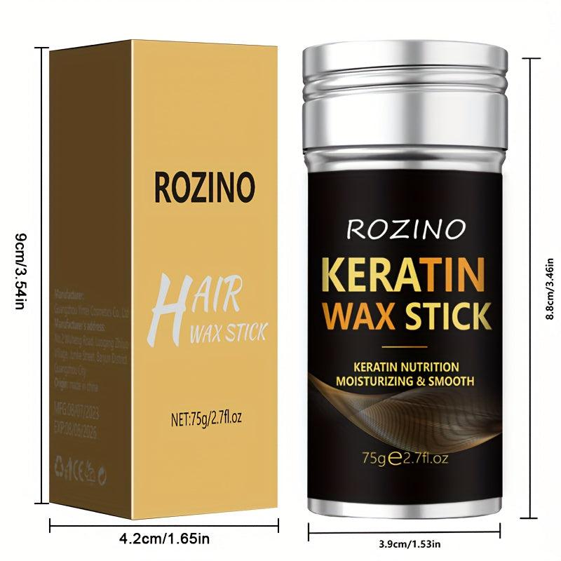 75g Keratin Hair Wax Stick Flyaway & Frizz Tamer For Smooth Hair