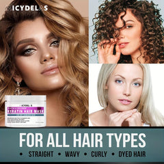 Keratin Hair Mask with Biotin & Collagen - Deep Conditioning for All Hair Types