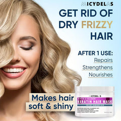 Keratin Hair Mask with Biotin & Collagen - Deep Conditioning for All Hair Types