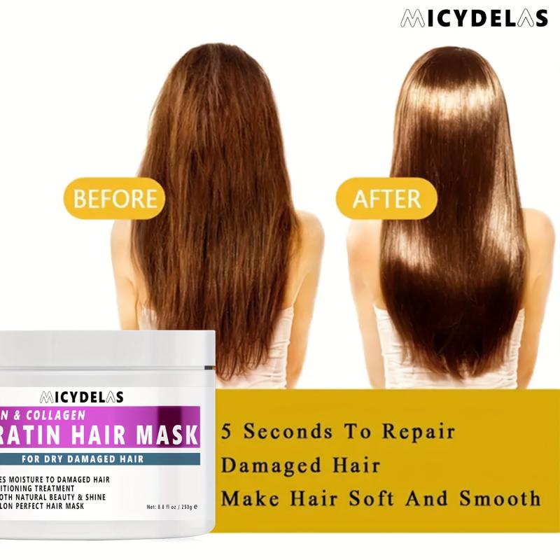 Keratin Hair Mask with Biotin & Collagen - Deep Conditioning for All Hair Types
