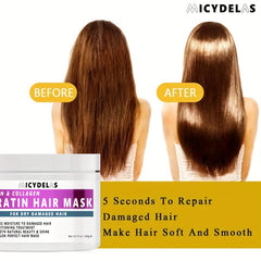 Keratin Hair Mask with Biotin & Collagen - Deep Conditioning for All Hair Types