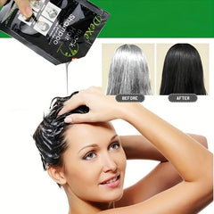 5 Min Quick Hair Dye Shampoo Cream Natural Plant-Based Women Men