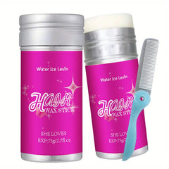 Hair Wax Stick With Comb Hair Pomade Stick Long Lasting Styling Wax Stick