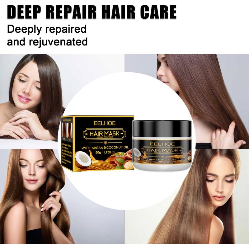 50g Hair Mask Conditioner Argan Coconut Deep Moisturizing Hair Care