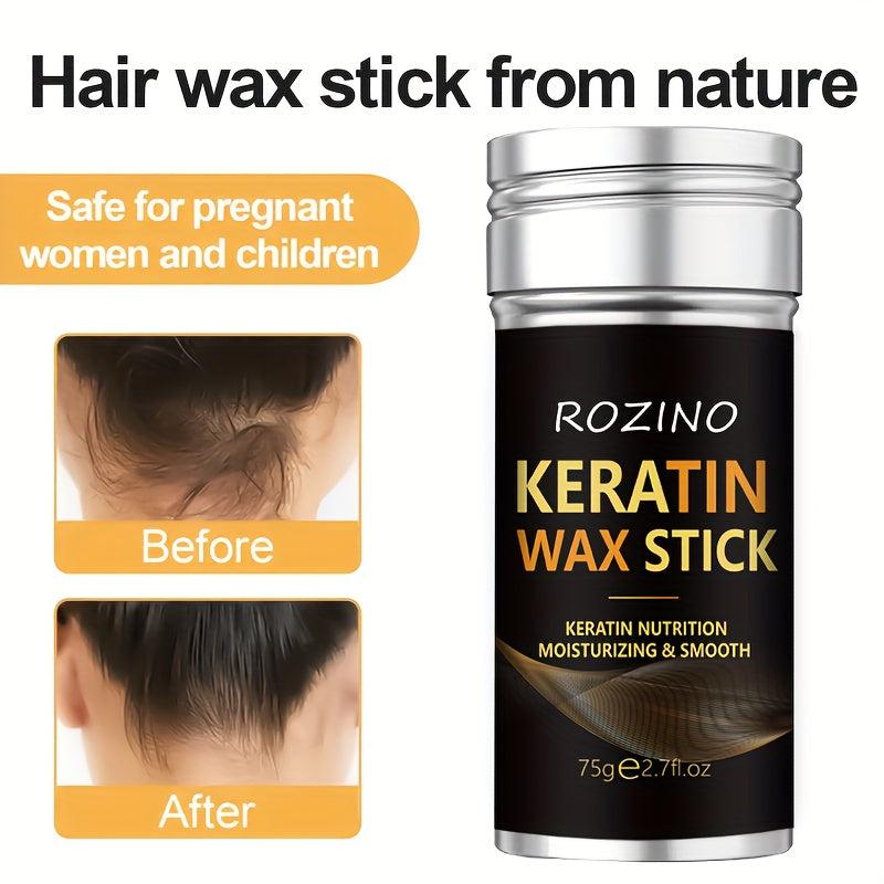 Keratin Hair Wax Stick Smoothing Frizz Broken Hair Styling Cream