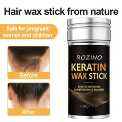 Keratin Hair Wax Stick Smoothing Frizz Broken Hair Styling Cream