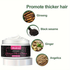 50g Sesame Hair Care Cream - Repairs Split Ends, Strengthens, Moisturizes