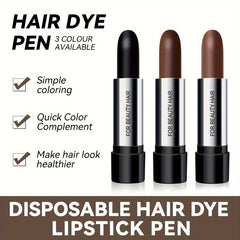 Portable Disposable Hair Pen Quick Hair Dye Stick Cover Gray Hair