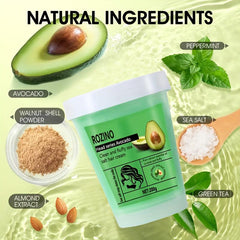 Avocado Scalp Cleansing Scrub with Sea Salt Shampoo
