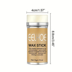 75g Long Lasting Hair Wax Stick Anti Frizz Natural Gloss Solid Styling