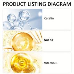 Colored Hair Mask Natural Hair Mask Keratin Biotin Argan Repairs Dry Hair