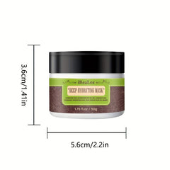 Deep Hydrating Mask for Dry Damaged Hair - Conditions, Adds Shine - 50g