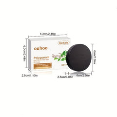 Polygonum Multiflorum Shampoo Soap Moisturizing Cleansing Hair