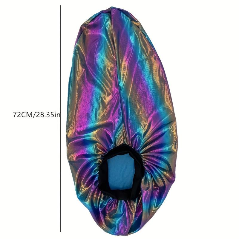 Wide Brimmed Headband Nightcap Satin Shower Cap for Women