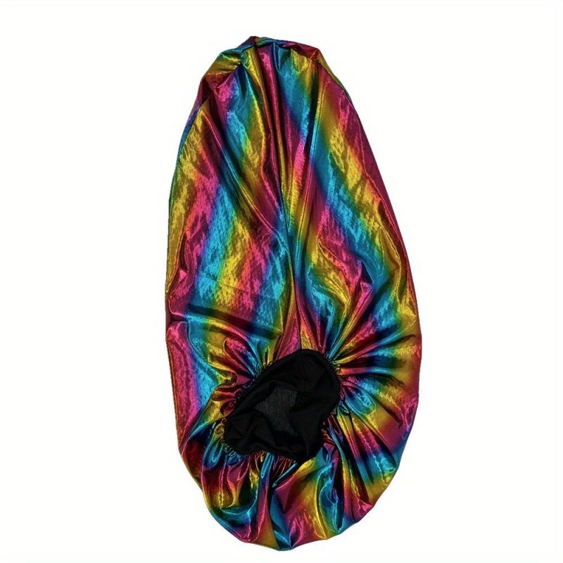 Wide Brimmed Headband Nightcap Satin Shower Cap for Women
