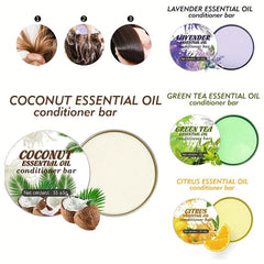 Solid Shampoo & Conditioner Bar with Essential Oils for Hair Care